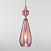 Подвесной светильник со стеклянным плафоном Eurosvet Ilario 50202/1 пурпурный