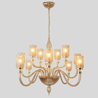 Большая люстра Crystal Lux SILVESTRO SP12 AMBER
