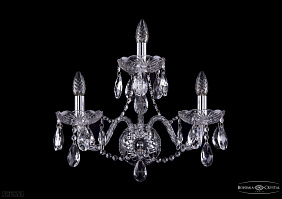 Бра хрустальное Bohemia IVELE Crystal 1402B/2+1/195/Ni