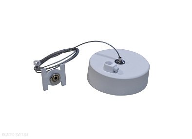Подвесной комплект для магнитного шинопровода с отверстием для провода Donolux Magic track Suspension kit DLM/White1