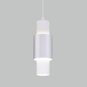Подвесной светодиодный светильник Eurosvet Bento 50204/1 LED белый/матовое серебро