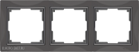 Рамка на 3 поста (серо-коричневый, basic) Werkel WL03-Frame-03