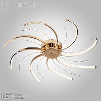 Потолочная светодиодная люстра Eurosvet Twist 90054/8 золото