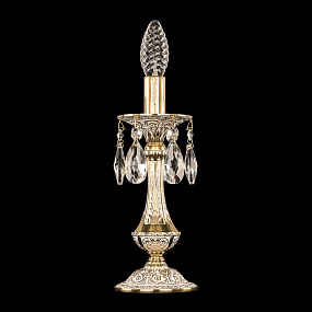 Настольная лампа с хрусталем Bohemia Ivele Crystal Florence 71100L/1-26 GW