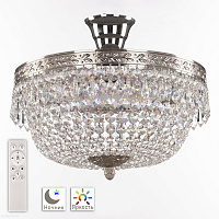 Хрустальная потолочная люстра Bohemia IVELE Crystal 19011/35IV/LED-DIM Ni