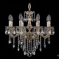 Литая подвесная люстра с хрусталем Bohemia IVELE Crystal 1701/8/181/B/GW