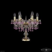 Настольная лампа с хрусталем Bohemia IVELE Crystal 1410L/6/141-39 G V7010
