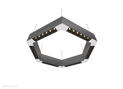 Подвесной светодиодный светильник 0,5м 36Вт 34° Donolux Eye-hex DL18515S111А36.34.500BW