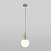 Подвесной светильник со стеклянным плафоном Eurosvet Bubble 50197/1 золото