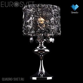 Настольная лампа Eurosvet Альма 3400/1T хром/дымчатый хрусталь наст.лампа Strotskis