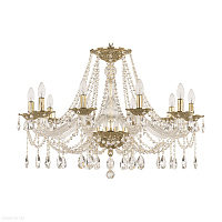 Хрустальная подвесная люстра Bohemia IVELE Crystal 1607/10/300 G
