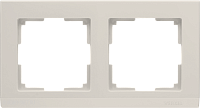 Рамка на 2 поста (слоновая кость) Werkel WL04-Frame-02-ivory