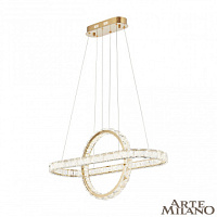 Подвесная хрустальная светодиодная люстра Arte Milano 311311/L800 GD