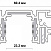 Шинопровод (низкий) для монтажа в натяжной потолок 2м NOVOTECH FLUM 135179