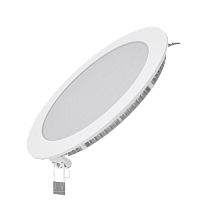 Светодиодный встраиваемый светильник Gauss ультратонкий круглый IP20 15W 4100K