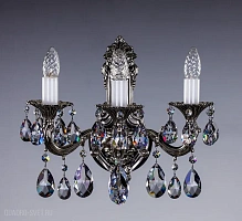Бра хрустальное ArtGlass SARKA III. NICKEL ANTIQUE CE - 8006