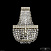Бра с хрусталем Bohemia IVELE Crystal 19282B/H1/20IV GW