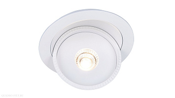 Встраиваемый точечный светильник Arte Lamp STUDIO A3015PL-1WH