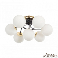 Потолочная люстра Arte Milano 276408/6+1 BK/GD