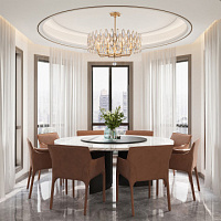 Подвесная хрустальная люстра Arte Milano 372009/8/250/580 GD