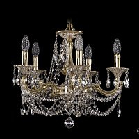 Литая подвесная люстра с хрусталем Bohemia IVELE Crystal 1701/5/181/C/GI