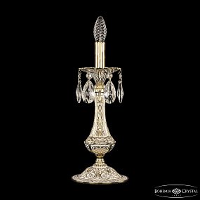 Настольная лампа с хрусталем Bohemia Ivele Crystal Verona 72100L/1-37 GW