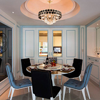 Подвесная хрустальная люстра Arte Milano 375009/6+3/300/590 GD