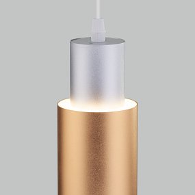 Подвесной светодиодный светильник Eurosvet Bento 50204/1 LED матовое серебро/матовое золото