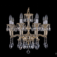 Литая подвесная люстра с хрусталем Bohemia IVELE Crystal 1704/8/150/A/GW