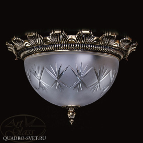 Потолочный светильник ARTGLASS LEA II. BRASS ANTIQUE