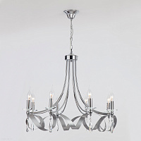 Подвесная люстра с хрусталем Eurosvet Adelia 60064/8 хром