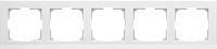 Рамка на 5 постов (белый) Werkel WL04-Frame-05-white