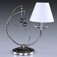 Настольная лампа с хрусталем ArtGlass ZOE I. NICKEL CE - 8006