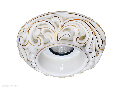 Встраиваемый светильник Donolux N1630-White+gold