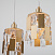 Подвесной светильник с хрусталем Eurosvet Scoppio 50101/3 перламутровое золото