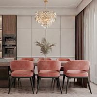 Подвесная хрустальная люстра Arte Milano 378019/9/300/570 GD