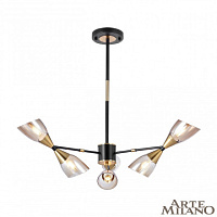 Подвесная люстра Arte Milano 276708/6 BK/GD