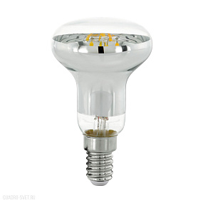 Светодиодная диммируемая филаментная лампа R60, 4W (E14), 2700K, 340lm, прозрачный EGLO LM_LED_E14 11764
