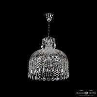 Хрустальный подвесной светильник Bohemia IVELE Crystal 14781/35 Ni Leafs