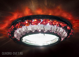 Встраиваемый светильник Donolux DL062.02.1/6 crystal/red