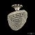 Хрустальная потолочная люстра Bohemia IVELE Crystal 19323/45IV Ni