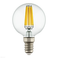 Лампа светодиодная филаментная Lightstar E14 6W=65W 400-430LM 360G CL 4000K 933804