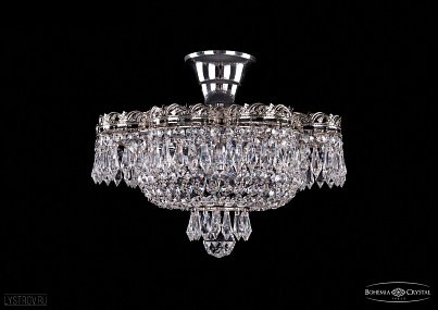 Хрустальная потолочная люстра Bohemia IVELE Crystal 1930/35Z/Ni