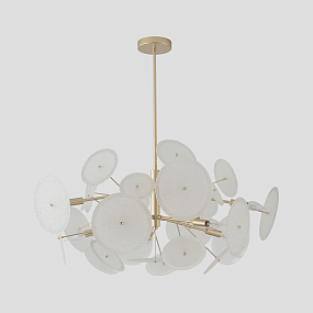 Большая люстра Crystal Lux DANDELION SP10 GOLD