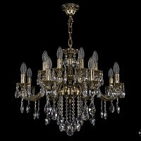 Литая подвесная люстра с хрусталем Bohemia IVELE Crystal 1703/16/225/B/GB