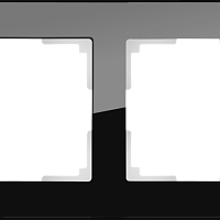Рамка на 2 поста (черный) Werkel WL01-Frame-02