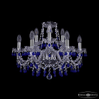 Хрустальная подвесная люстра Bohemia IVELE Crystal 1410/6+3/195 Ni V3001