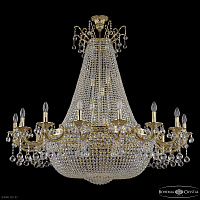 Большая хрустальная люстра Bohemia IVELE Crystal 2128H208/16/135IV/Y1 G