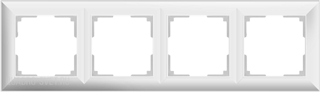 Рамка на 4 поста (белый) Werkel WL14-Frame-04