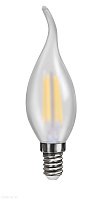 Лампа светодиодная филаментная Свеча на ветру Voltega E14 4000К 4W VG10-CW2E14cold4W-F